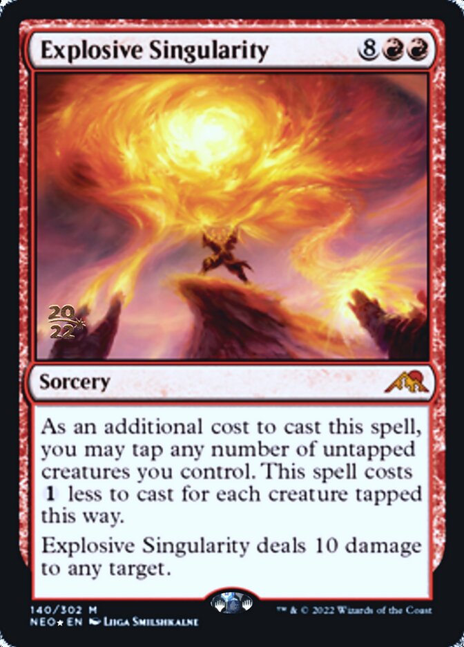 Explosive Singularity [Kamigawa: Neon Dynasty Prerelease Promos] | Arkham Games and Comics