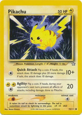 Pikachu (70/111) [Neo Genesis Unlimited] | Arkham Games and Comics