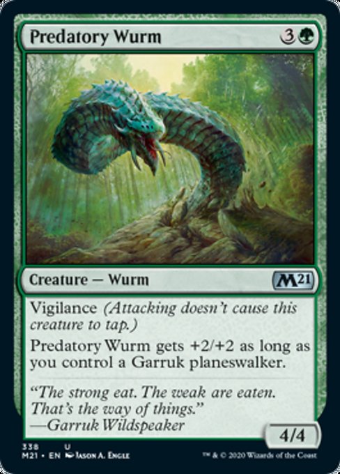 Predatory Wurm [Core Set 2021] | Arkham Games and Comics