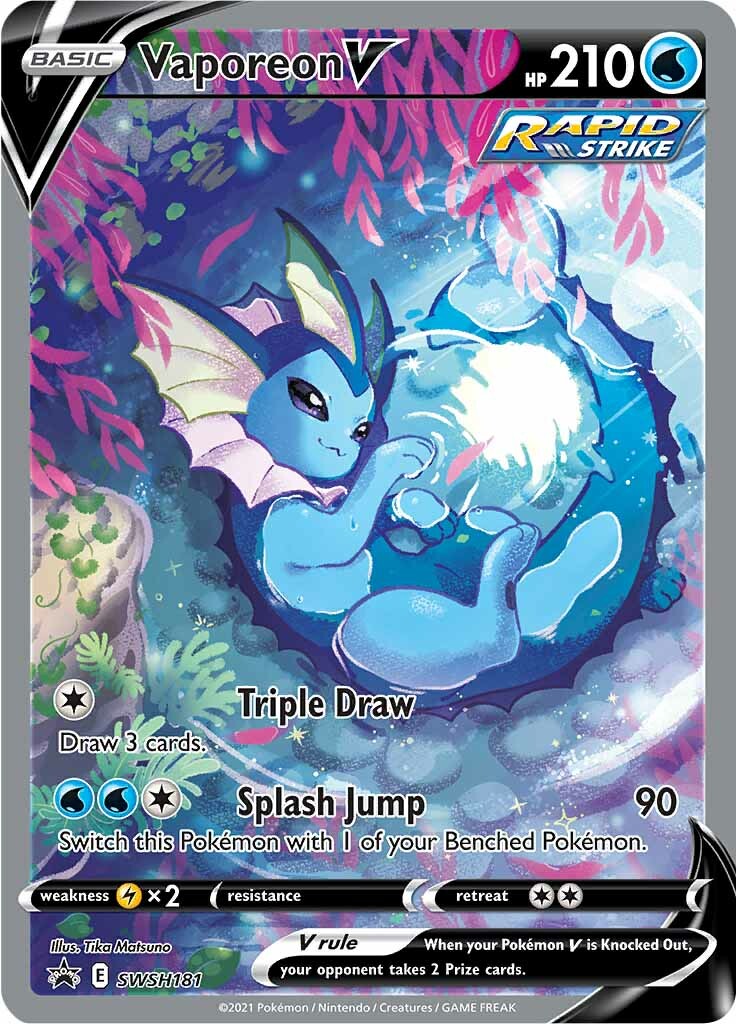 Vaporeon V (SWSH181) [Sword & Shield: Black Star Promos] | Arkham Games and Comics