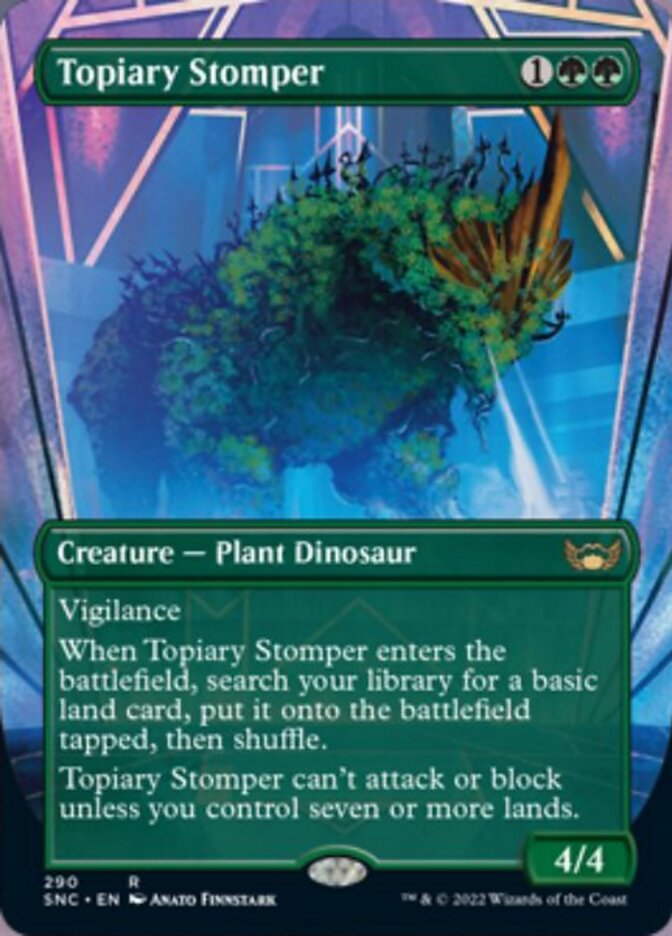 Topiary Stomper (Borderless Alternate Art) [Streets of New Capenna] | Arkham Games and Comics