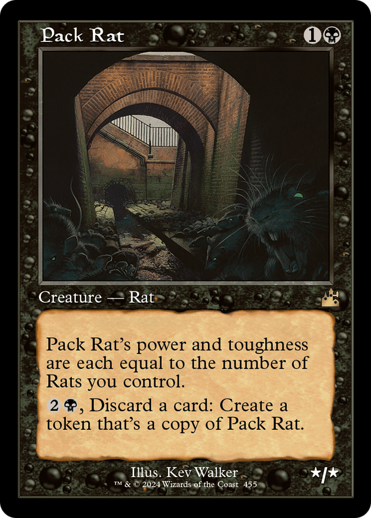 Pack Rat (Retro Frame) [Ravnica Remastered] | Arkham Games and Comics