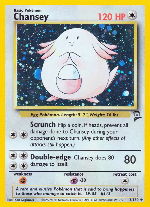 Chansey (3/130) [Base Set 2] | Arkham Games and Comics