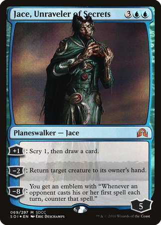 Jace, Unraveler of Secrets SDCC 2016 EXCLUSIVE [San Diego Comic-Con 2016] | Arkham Games and Comics