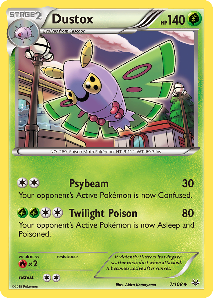 Dustox (7/108) [XY: Roaring Skies] | Arkham Games and Comics