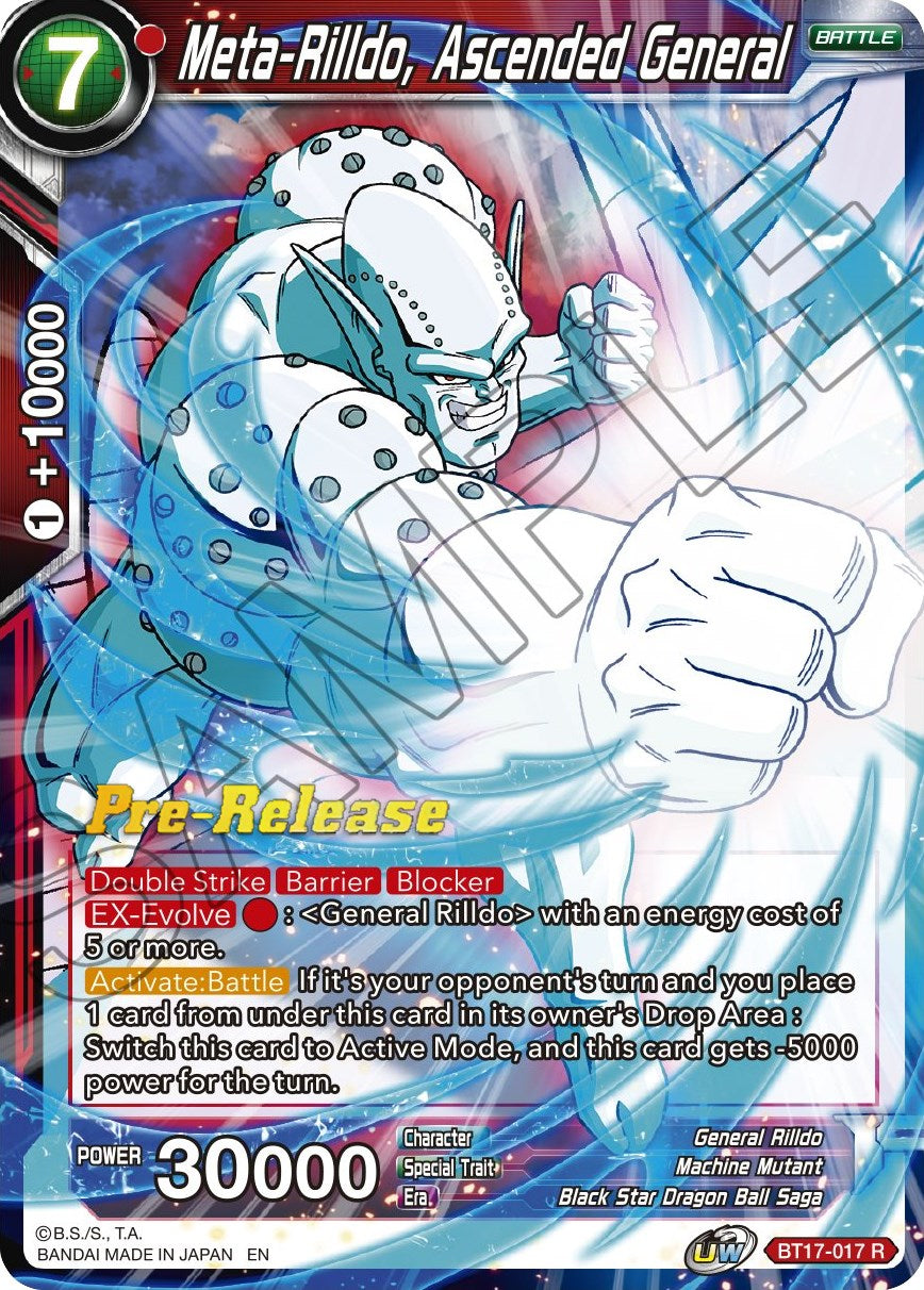 Meta-Rilldo, Ascended General (BT17-017) [Ultimate Squad Prerelease Promos] | Arkham Games and Comics