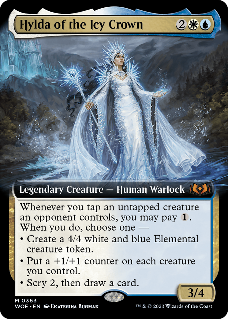 Hylda of the Icy Crown (Extended Art) [Wilds of Eldraine] | Arkham Games and Comics