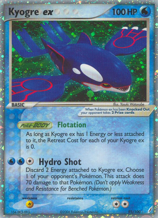 Kyogre ex (95/100) [EX: Crystal Guardians] | Arkham Games and Comics