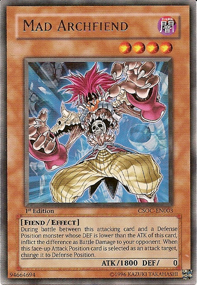 Mad Archfiend [CSOC-EN003] Rare | Arkham Games and Comics