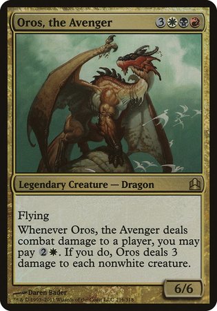 Oros, the Avenger (Oversized) [Commander 2011 Oversized] | Arkham Games and Comics