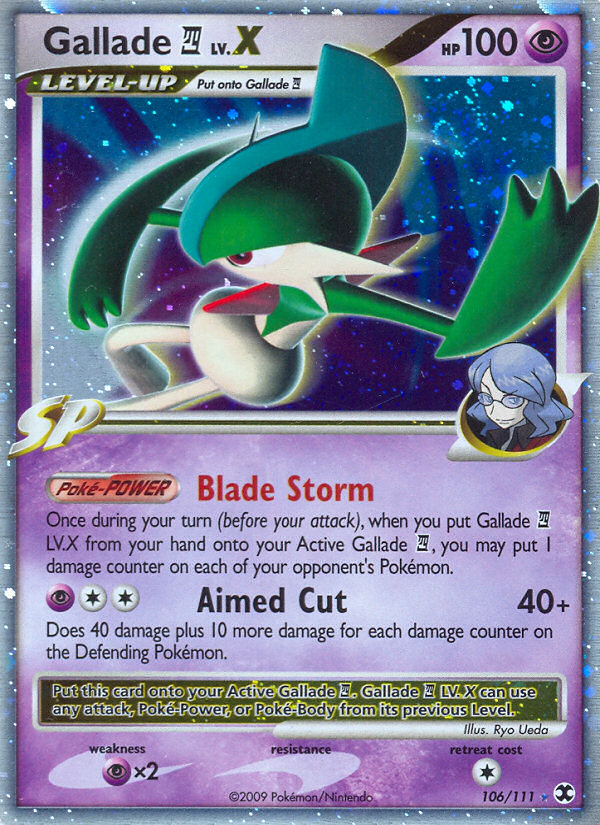 Gallade LV.X (106/111) [Platinum: Rising Rivals] | Arkham Games and Comics