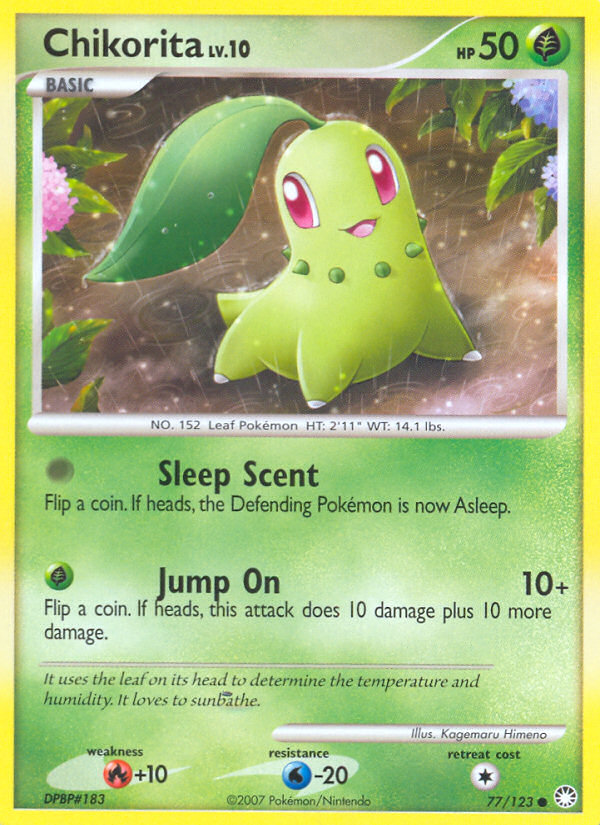 Chikorita (77/123) [Diamond & Pearl: Mysterious Treasures] | Arkham Games and Comics