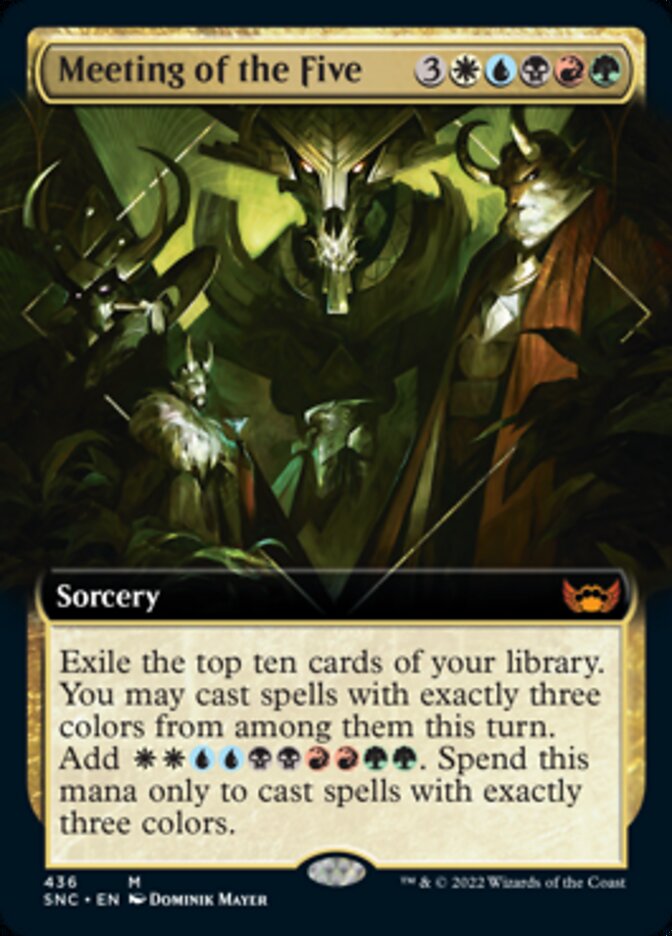 Meeting of the Five (Extended Art) [Streets of New Capenna] | Arkham Games and Comics