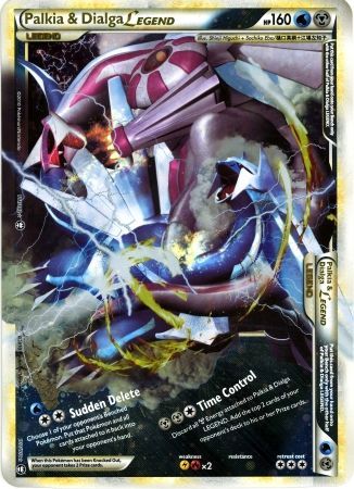 Palkia & Dialga LEGEND (101/102) (Jumbo Card) [HeartGold & SoulSilver: Triumphant] | Arkham Games and Comics