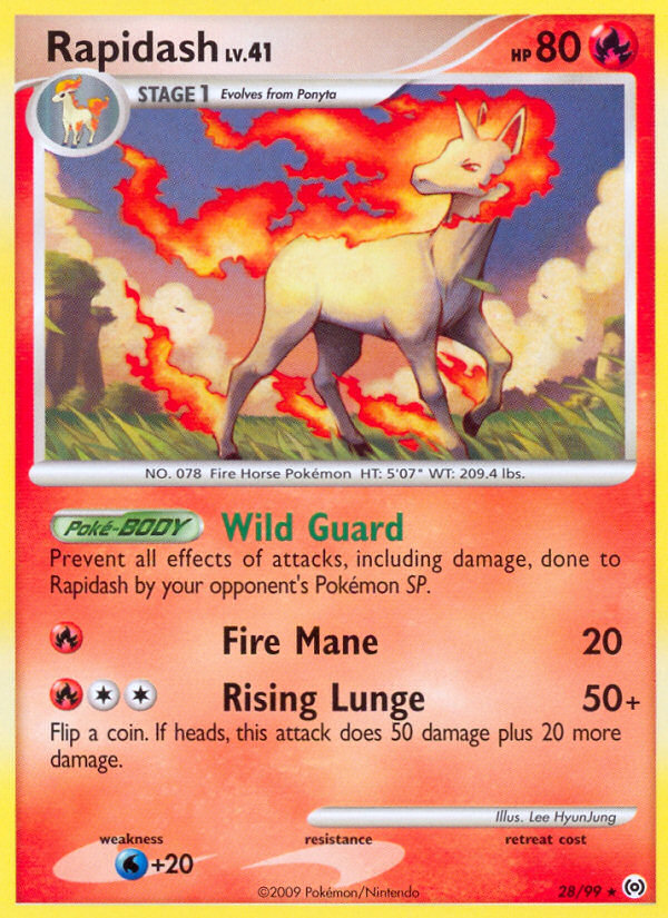 Rapidash (28/99) [Platinum: Arceus] | Arkham Games and Comics