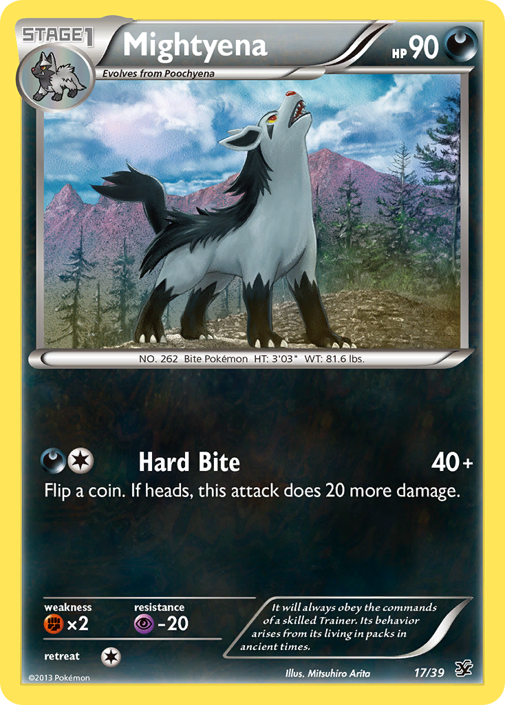 Mightyena (17/39) [XY: Kalos Starter Set] | Arkham Games and Comics