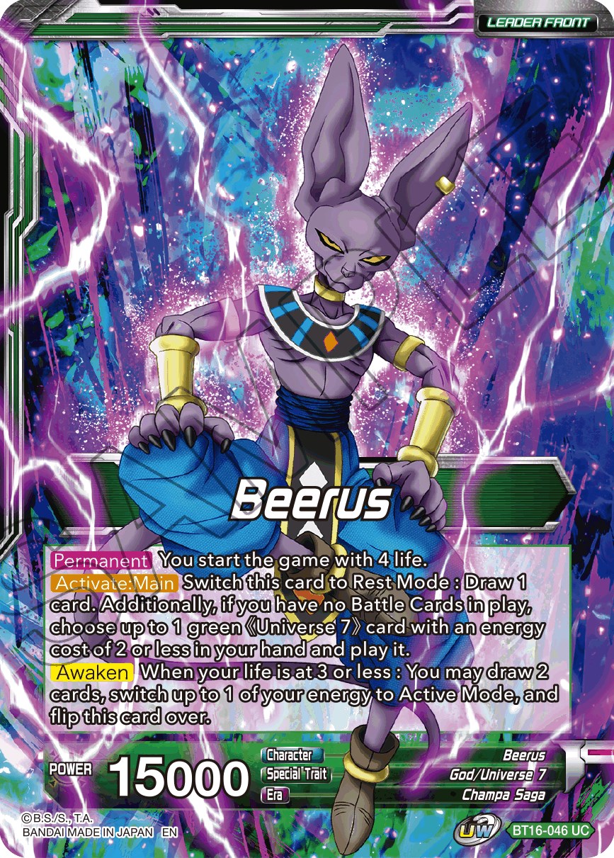 Beerus // Beerus, Victory at All Costs (BT16-046) [Realm of the Gods Prerelease Promos] | Arkham Games and Comics