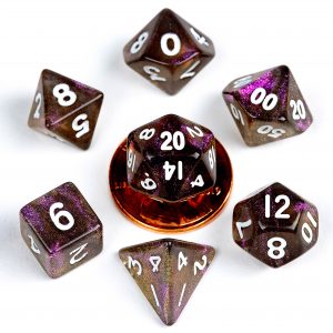 Metallic Dice Games Stardust Supervolcano 10mm Mini Poly Dice Set | Arkham Games and Comics