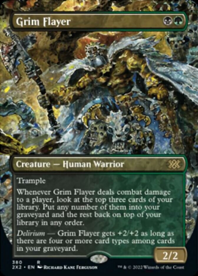 Grim Flayer (Borderless Alternate Art) [Double Masters 2022] | Arkham Games and Comics