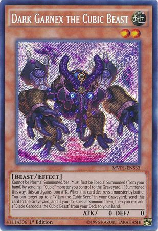 Dark Garnex the Cubic Beast [MVP1-ENS33] Secret Rare | Arkham Games and Comics