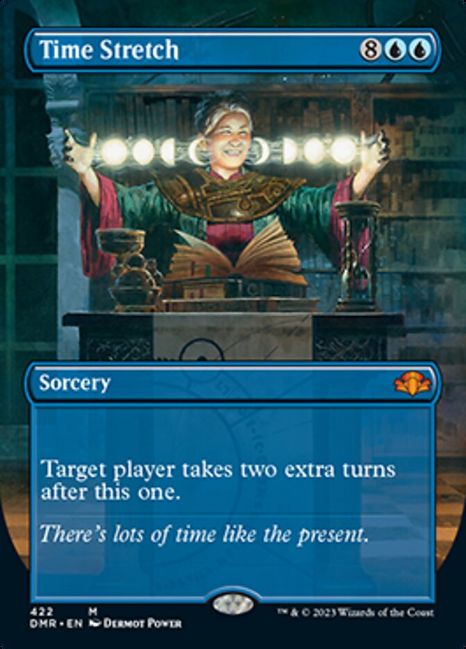 Time Stretch (Borderless Alternate Art) [Dominaria Remastered] | Arkham Games and Comics