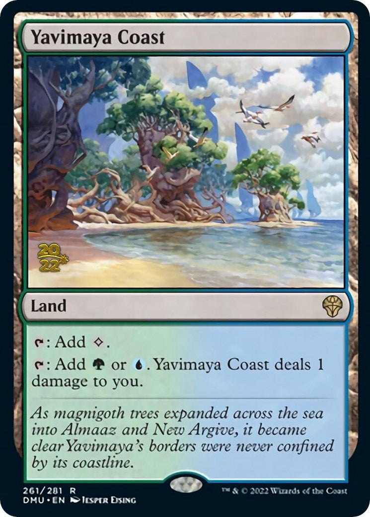 Yavimaya Coast [Dominaria United Prerelease Promos] | Arkham Games and Comics