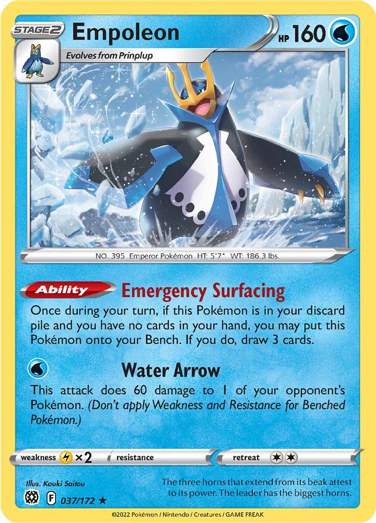 Empoleon (037/172) [Sword & Shield: Brilliant Stars] | Arkham Games and Comics