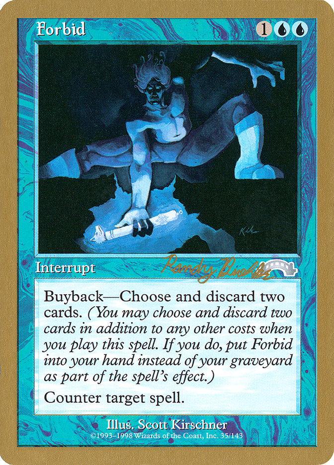 Forbid (Randy Buehler) [World Championship Decks 1998] | Arkham Games and Comics