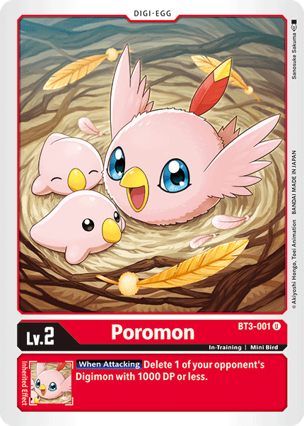 Poromon [BT3-001] [Release Special Booster Ver.1.5] | Arkham Games and Comics