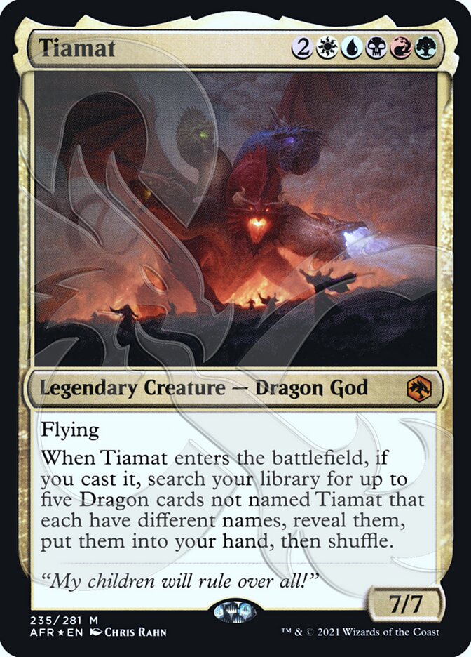 Tiamat (Ampersand Promo) [Dungeons & Dragons: Adventures in the Forgotten Realms Promos] | Arkham Games and Comics