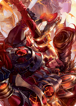 Upriser Renegade Art Card [Kamigawa: Neon Dynasty Art Series] | Arkham Games and Comics