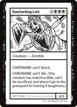 Everlasting Lich (2021 Edition) [Mystery Booster Playtest Cards] | Arkham Games and Comics