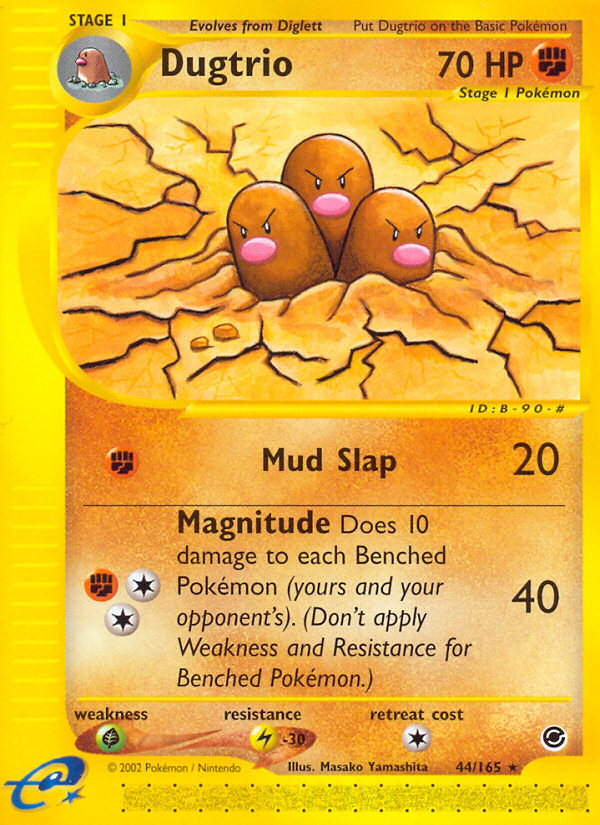 Dugtrio (44/165) [Expedition: Base Set] | Arkham Games and Comics