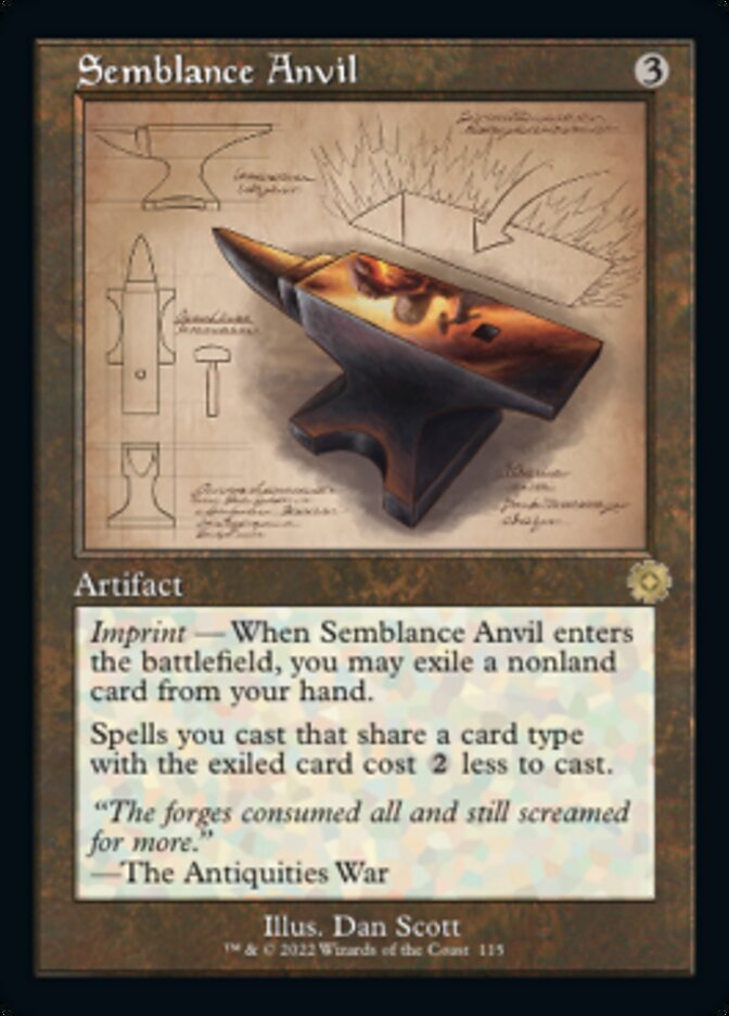 Semblance Anvil (Retro Schematic) [The Brothers' War Retro Artifacts] | Arkham Games and Comics