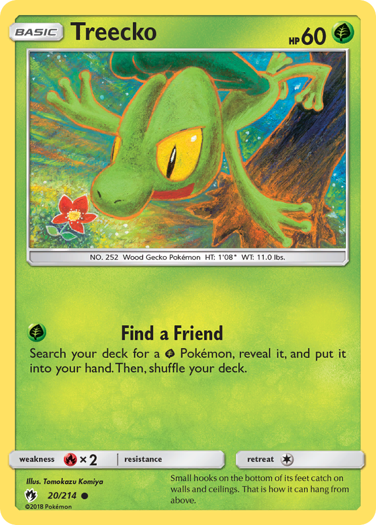 Treecko (20/214) [Sun & Moon: Lost Thunder] | Arkham Games and Comics