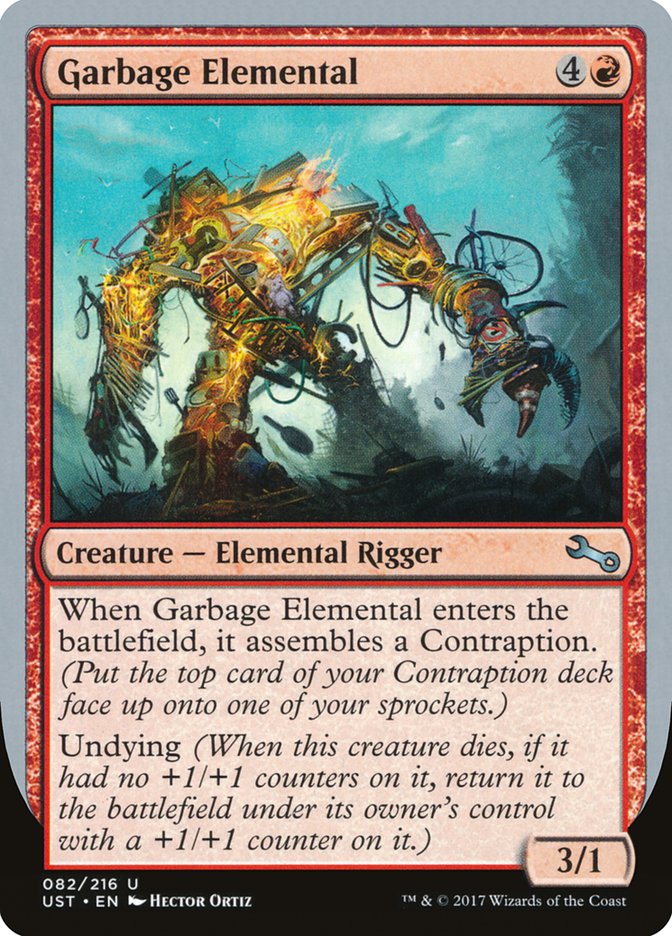 Garbage Elemental (3/1 Creature) [Unstable] | Arkham Games and Comics