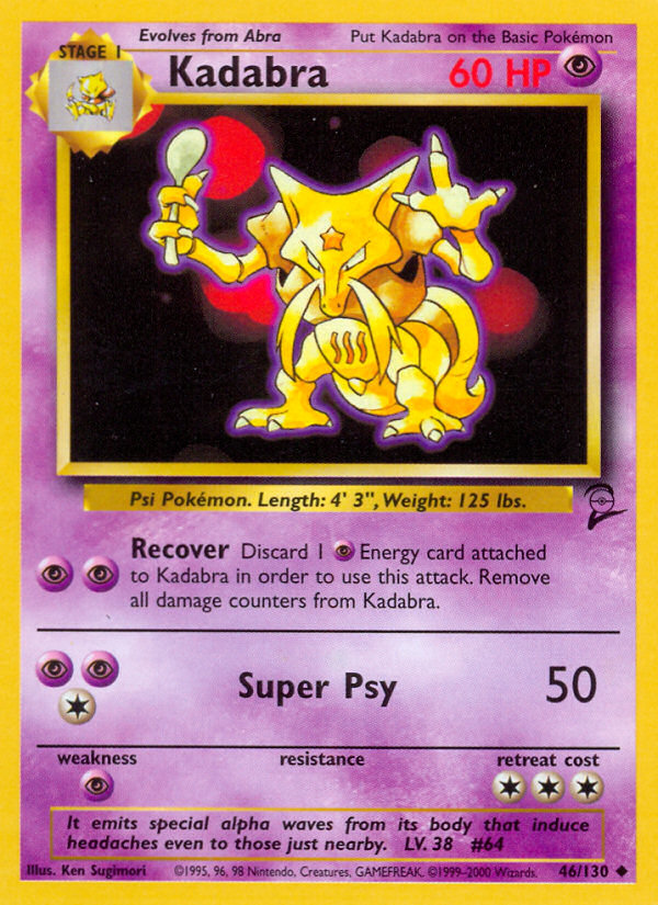 Kadabra (46/130) [Base Set 2] | Arkham Games and Comics