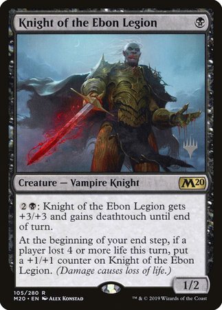 Knight of the Ebon Legion [Core Set 2020 Promos] | Arkham Games and Comics