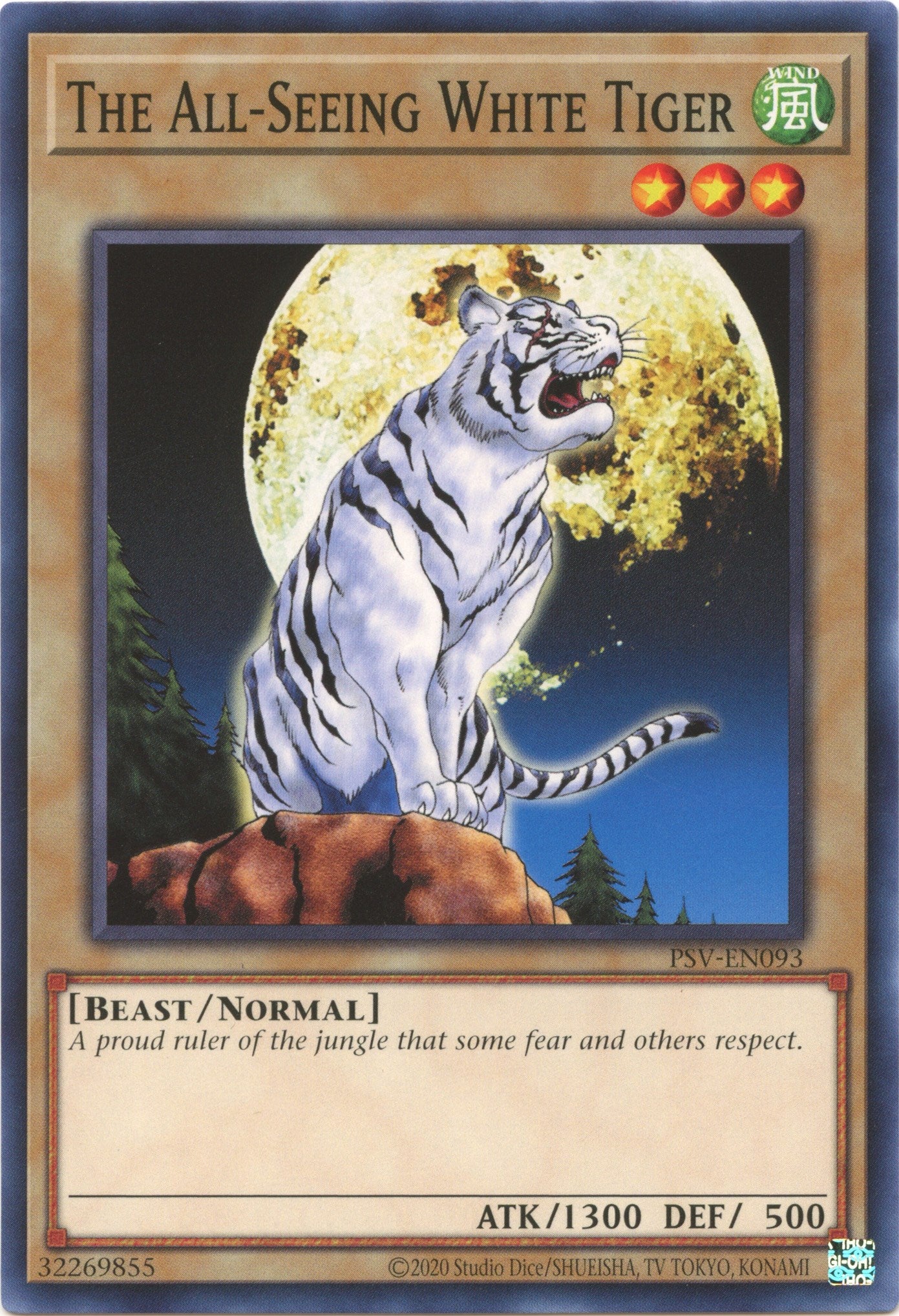 The All-Seeing White Tiger (25th Anniversary) [PSV-EN093] Common | Arkham Games and Comics