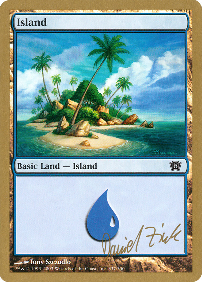 Island (dz337) (Daniel Zink) [World Championship Decks 2003] | Arkham Games and Comics