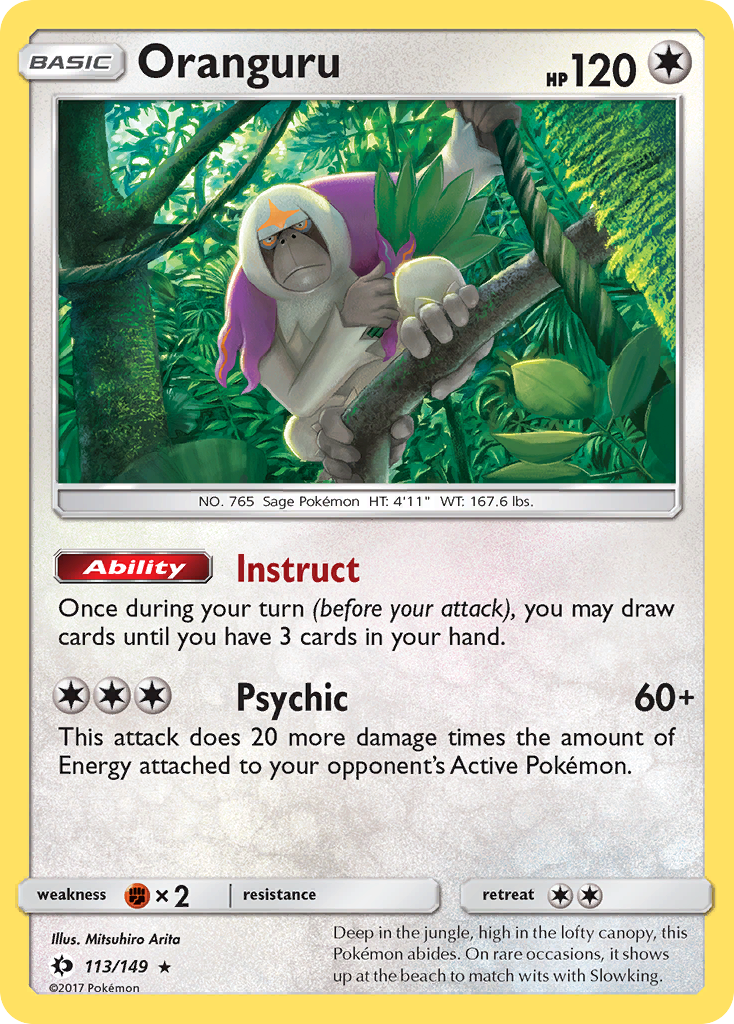 Oranguru (113/149) [Sun & Moon: Base Set] | Arkham Games and Comics