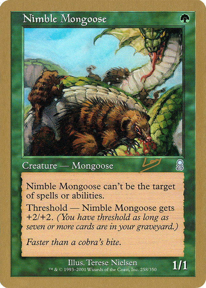 Nimble Mongoose (Raphael Levy) [World Championship Decks 2002] | Arkham Games and Comics