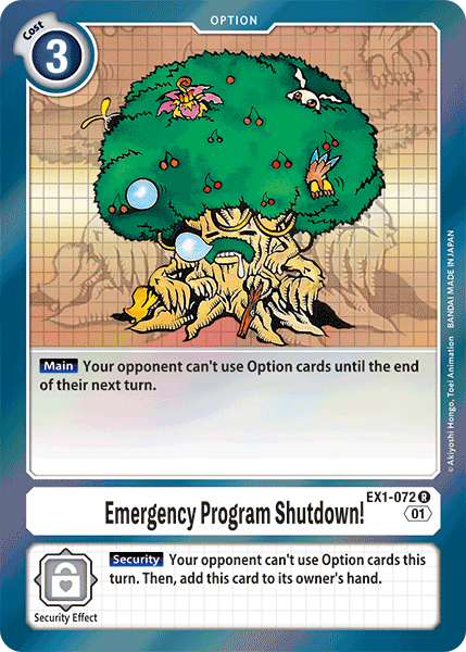 Emergency Program Shutdown! [EX1-072] [Classic Collection] | Arkham Games and Comics