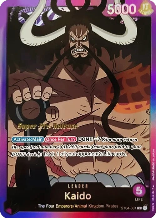Kaido [Super Pre-Release Starter Deck: Animal Kingdom Pirates] | Arkham Games and Comics