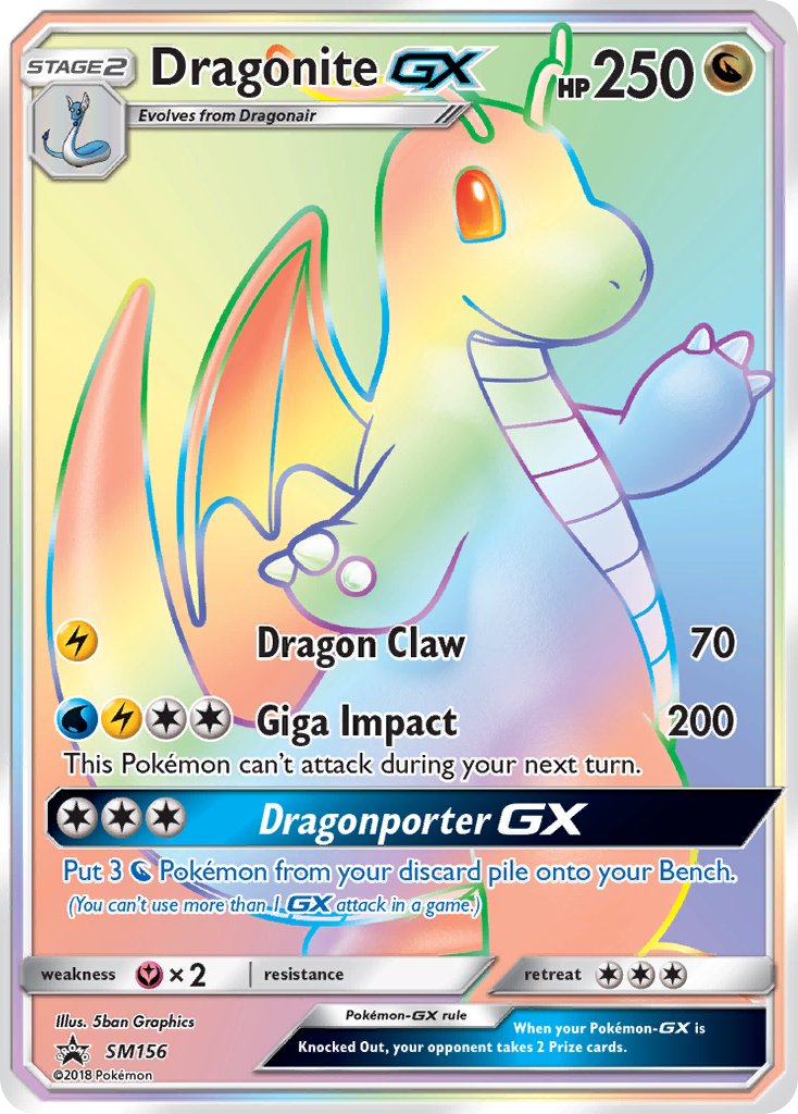 Dragonite GX (SM156) (Jumbo Card) [Sun & Moon: Black Star Promos] | Arkham Games and Comics