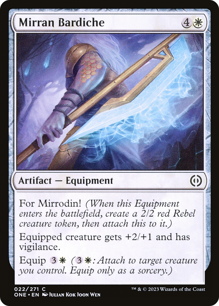 Mirran Bardiche [Phyrexia: All Will Be One] | Arkham Games and Comics