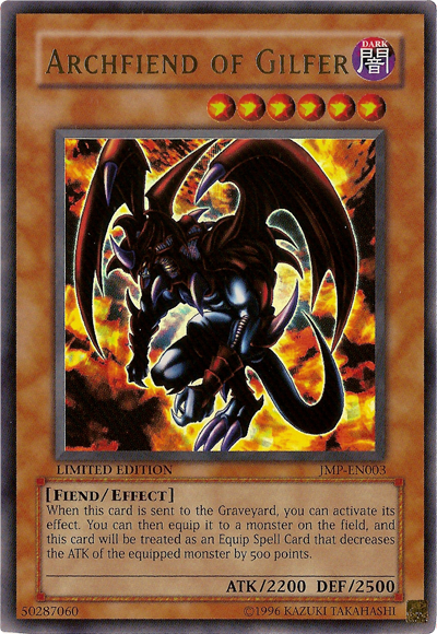 Archfiend of Gilfer [JMP-EN003] Ultra Rare | Arkham Games and Comics