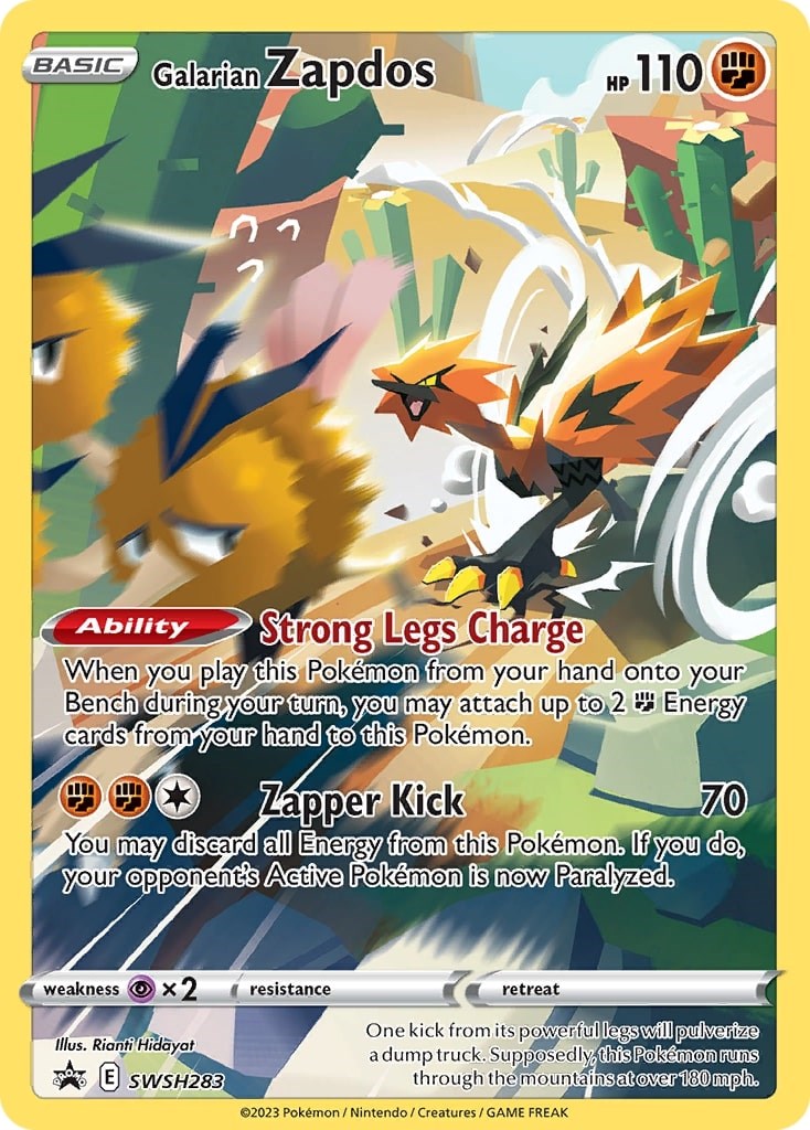 Galarian Zapdos (SWSH283) [Sword & Shield: Black Star Promos] | Arkham Games and Comics