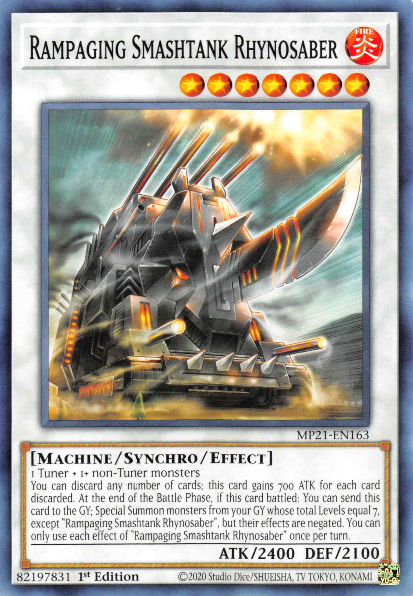 Rampaging Smashtank Rhynosaber [MP21-EN163] Common | Arkham Games and Comics