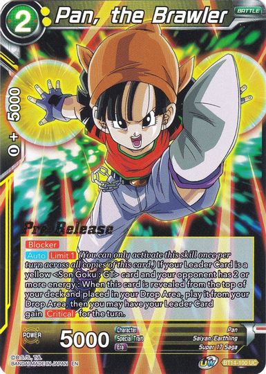 Pan, the Brawler (BT14-100) [Cross Spirits Prerelease Promos] | Arkham Games and Comics